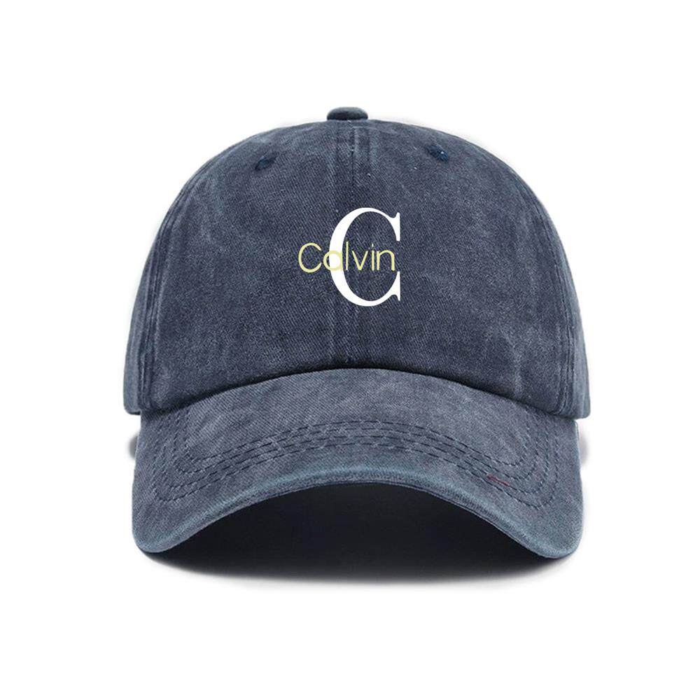 All-Season Versatile Large C Letter Print Washed Vintage Soft Top Sunshade Baseball Cap - Suitable For Both Men And Women