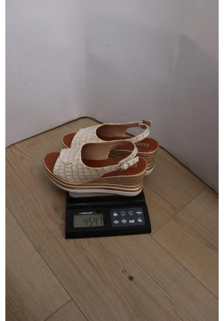 Damen Keilsandalen mit Peep-Toe in Übergröße - Neuer Sommer-Casual-Stil mit dicker Sohle