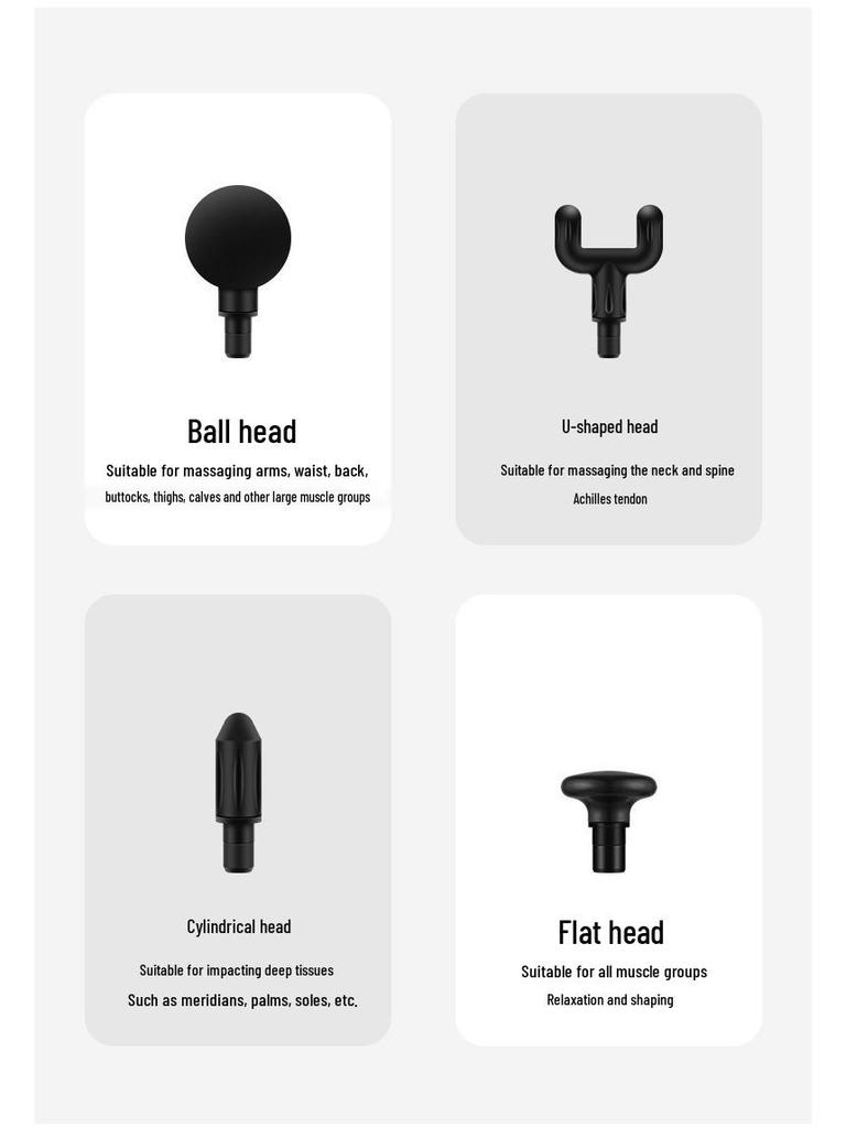 Compact Silent Massage Gun: Powerful, Low-Noise, Long-Lasting Battery with High-Frequency Vibration