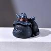 Resin Cat Figurines Magician Cat Figurine Hand-painted Magician Cat Statue for Halloween Decor Collectible Figurine for Home