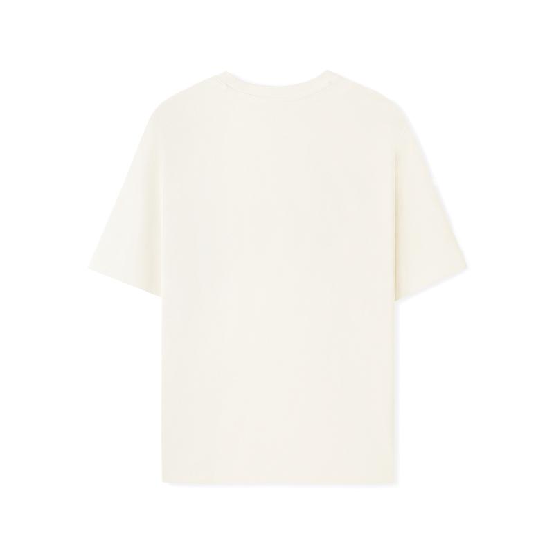 Skechers Camiseta Lisa de Manga Corta y Cuello Redondo Color Sólido Unisex tops L226U064-0074