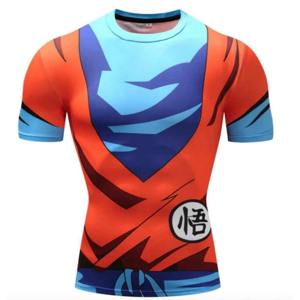 Dragon Ball Summer Men's T-Shirt Japanese Anime Goku Kakarot Y2K Harajuku Parent-Child Trend Short Sleeve Anime Cosplay Tshirt