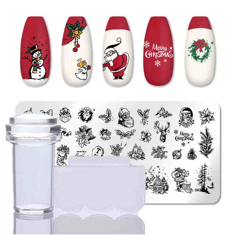 

2 шт./компл., штампы для дизайна ногтей во французском стиле, лист, цветок, трафареты из нержавеющей стали, инструменты для печати изображений для маникюра, 2 шт./компл.