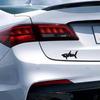 1Pc 3D Metal Shark Logo Car Rear Trunk Emblem Sticker, Car Sider Fender Badge Sticker for Car Body Stying Decoration Accessories