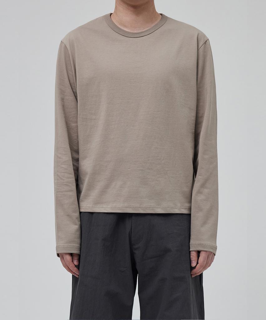 OX STUDIOS Essential Crop Long Sleeve (Beige)