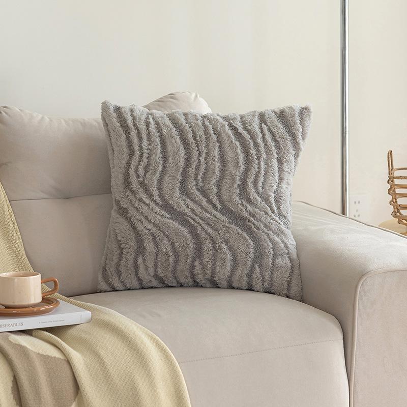 12x20'' Inches Throw Pillow Cushion Cover Wave Pattern Jacquard Luxury Modern Style Couch Sofa Pillow for Living Room Bedroom