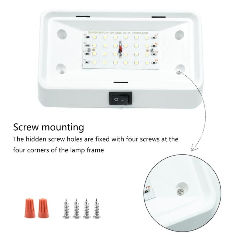 High Intensity LED Campers Motorhomes Porch Light, Energy Efficient, 12V Systems, Weatherproof Suitable For Exterior Use