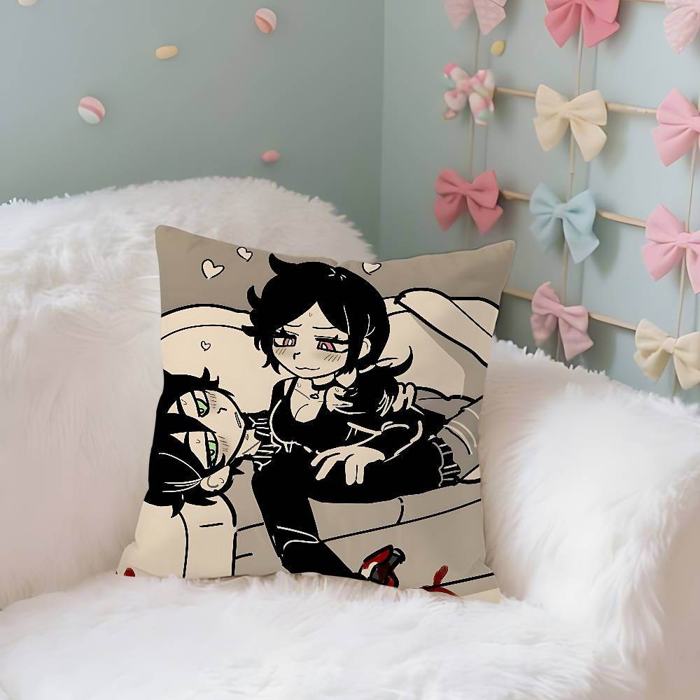 

Game TTheCoffin Of Andy And LeyleyS Case Plush Fabric Soft Pillowcase Double Sided Print Cushion Cover Household Gifts 40X40cm