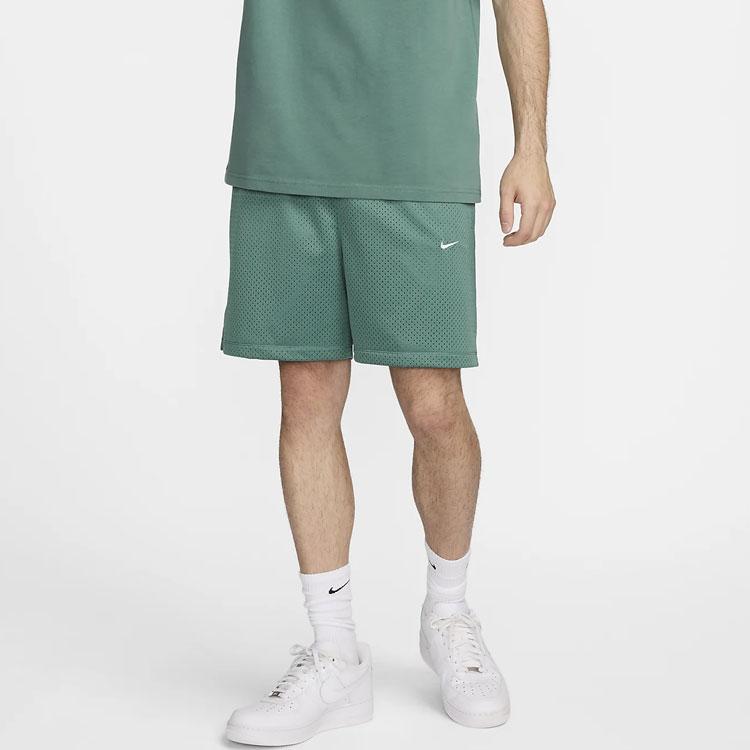 Nike Swoosh Series Brand Logo Mid Waist Comfortable Casual Sports Shorts Unisex Shorts Green FN3905-361