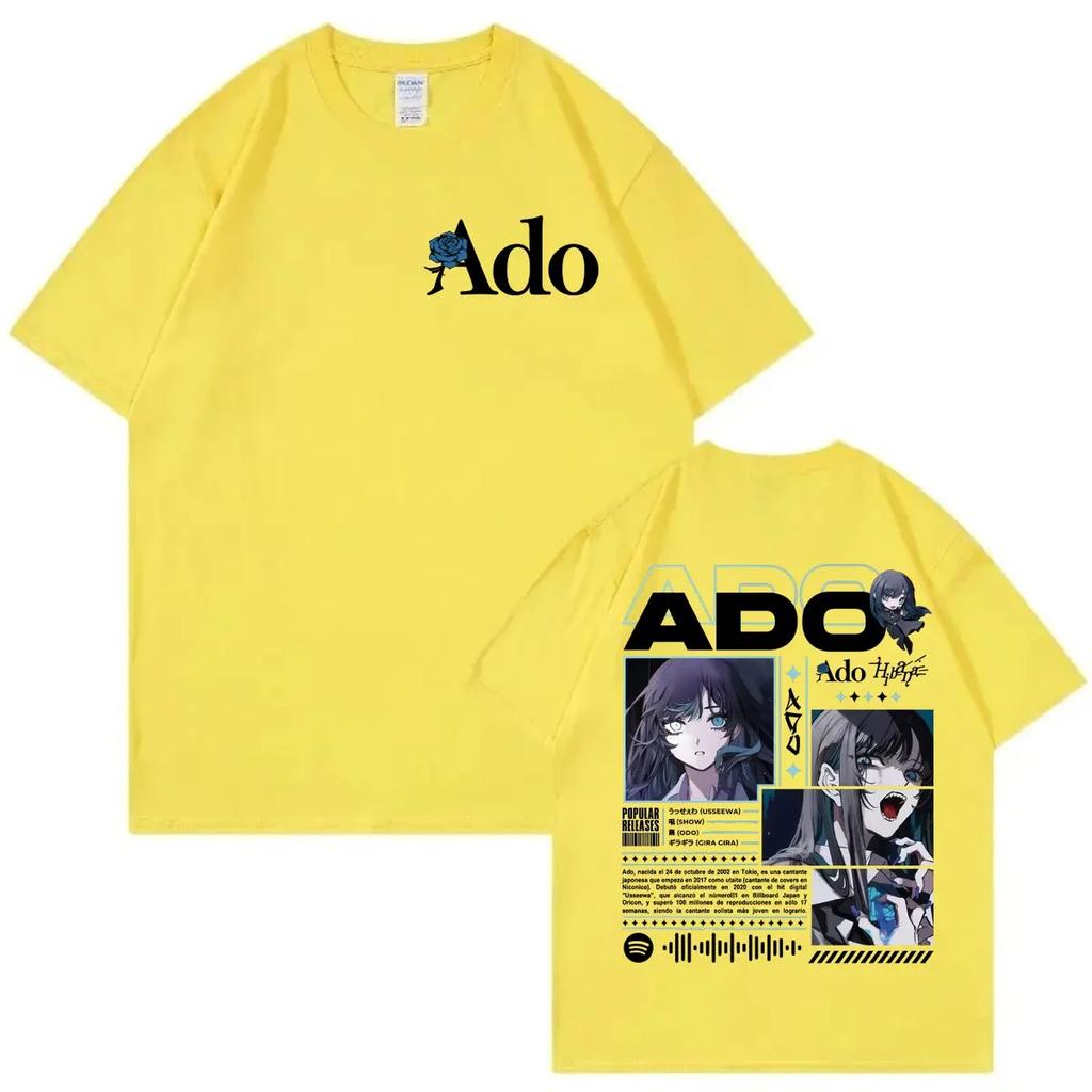 Japanese Singer Ado Hibana World Tour Graphic Tees Fashion Vintage Short Sleeve Tshirts Men Women Casual Loose Cotton Tshirt