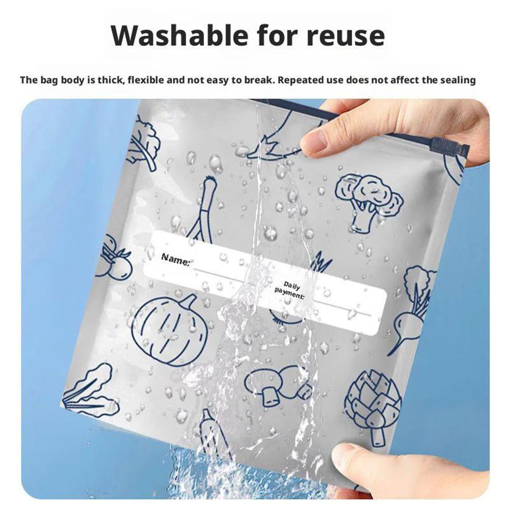 Aluminum Foil Food Bag 10/30PCS Reusable Leakproof Freezer Bag Fresh-keeping Kitchen Safe Bag F H8V4