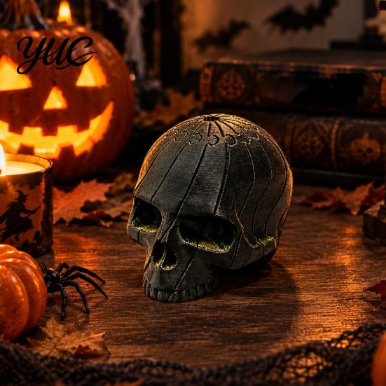 Creative Home Table Craft 3D Printed Skull Figurine, Desktop Fidget Toy, Decompression Sensory Festival Gift for Collectors Toy Halloween Party