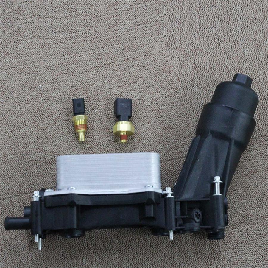 Oil Cooler Filter Adapter Housing 68105583AF For Jeep Chrysler Dodge 3.6 2014-17