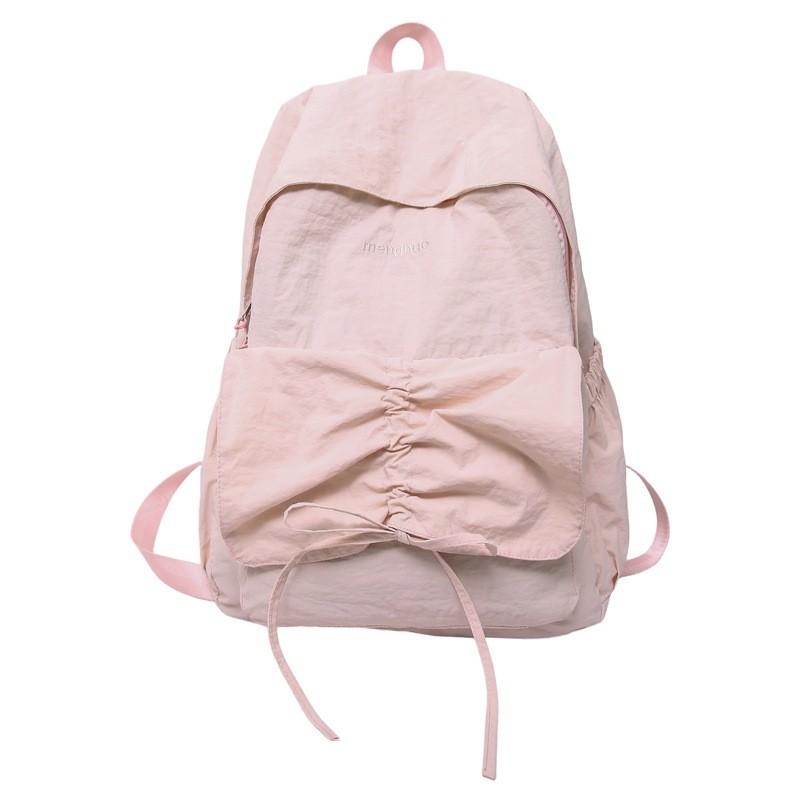College Style Girls Backpack Summer Nylon Minimalist Design Casual Daypack With Comfortable Shoulder Straps