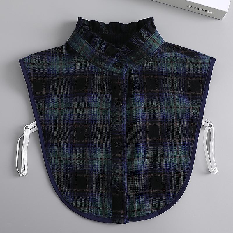 White Lapel Fake Collar Neck Decorative Chiffon Cotton Chocker Women Detachable False Collar Shirt Doll Lace Ladies Half Shirt