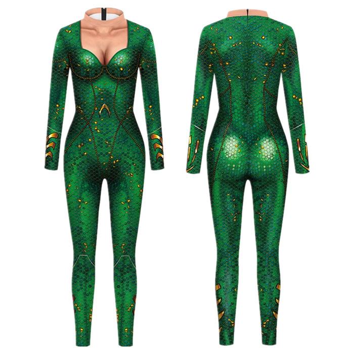 

Костюмы Чешуя Океанской Рыбы Взрослый Хэллоуин Карнавальная Вечеринка Косплей Наряд Женщины Мужчины Ролевые Игры Наряжаться Комбинезон XL