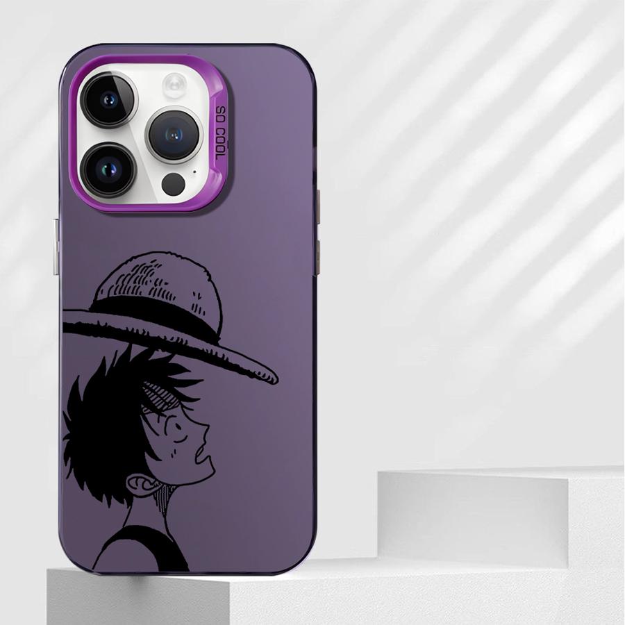 Phone Case for iPhone 16e 11 12 13 Pro Max 14 15 16 Plus Soft Cover One Piece Luffy Of The Straw Hat