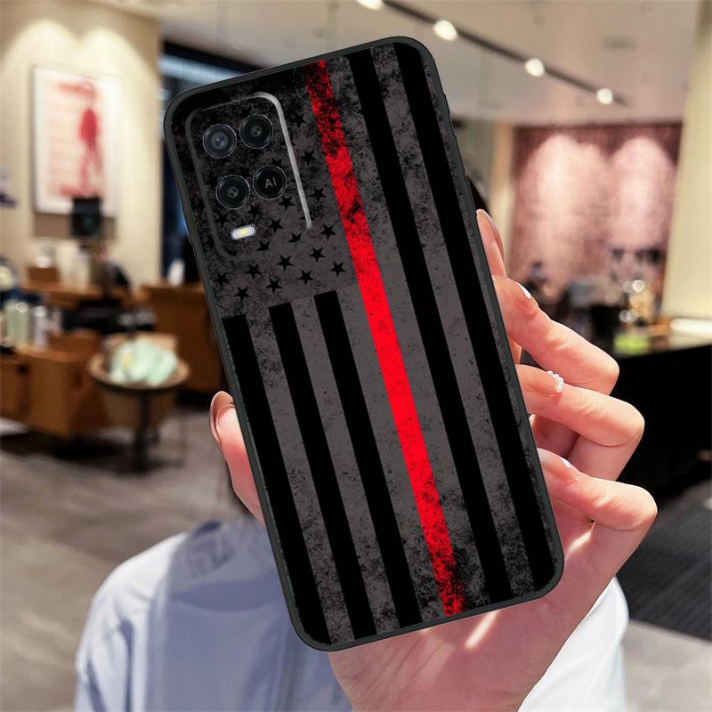 Firefighter Fire Fireman Case For Oppo A94 A54 A40 A60 A80 A98 A78 A18 A38 A58 A16 A76 A96 A17 A77 A74 A57S A15 Cover