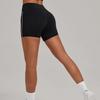 European and American Style Summer Seamless Brushed Shorts High-Waisted Tight Yoga Sports Running Tummy Control Butt-Lifting Fitness Pants for Women