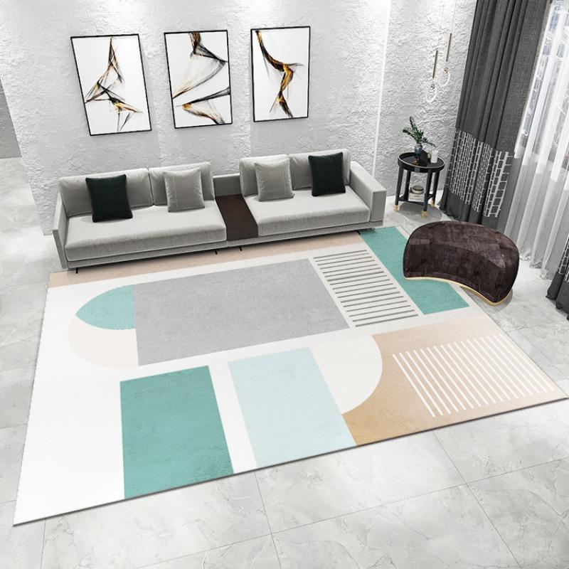 Minimalism Large Non-Slip Area Rug Waterproof Big Carpet for Living Room Bedroom Home Decor Easy Clean Durable Floor Mat Indoor