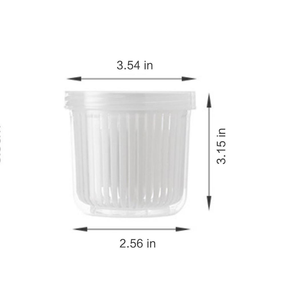 

Двухслойная сливная корзина с крышкой для холодильника Crisper многофункциональная круглая небольшая корзина для мытья овощей кухонный органайзер 350ml