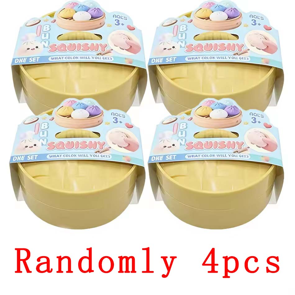 6 stili Squishy a forma di Raviolo Arcobaleno Gigante Morbido Giocattolo Sensoriale da Spremere Sollievo Ansia Fidget Sfera Antistress per ADHD Autismo