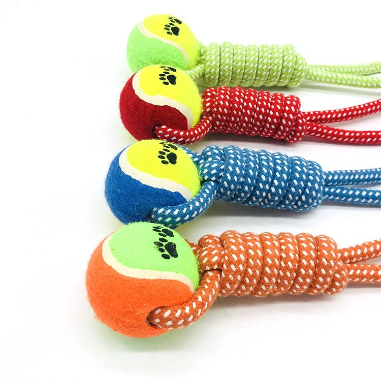 Cleaning Tooth Toys Pet Supplies Durable Braided Rope Toy Cat Dog Cotton Rope Ball Toys for Dogs