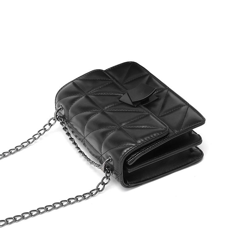 Xiaoxiangfeng Rhombus Chain Bag, High-End Light Luxury Shoulder Messenger Bag, Fashionable Versatile Small Square Bag For Women