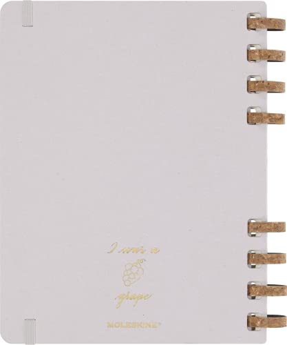 Moleskine undated spiral life planner, hardcover, XL size (20.4cm wide x 25.2cm high), Crushed Grape, DHUNDSPD2312MWH4