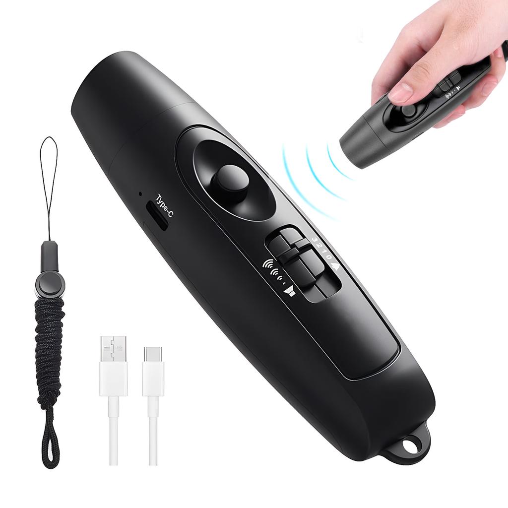 Electronic Whistle USB Rechargeable Hand Emergency Whistle 120-150dB with LED Safety Light for Outdoor Hiking Wildlife Defense