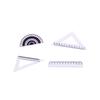 6/3Set Mini Ruler Triangle Rulers Dollhouse Simulation Miniature Creative School Model Dollhouse Accessories Home Decor