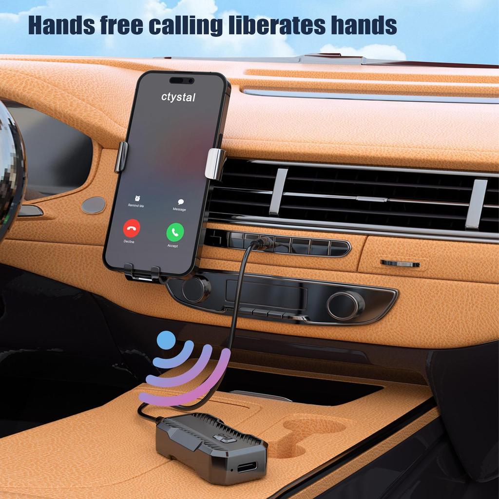 2-in-1 Bluetooth5.3 Adapter Transmitter Receiver Wireless Audio For Car Music Headphone Speaker AUXs Audio Adapter