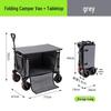 Vikbar campingvagn för utomhusbruk