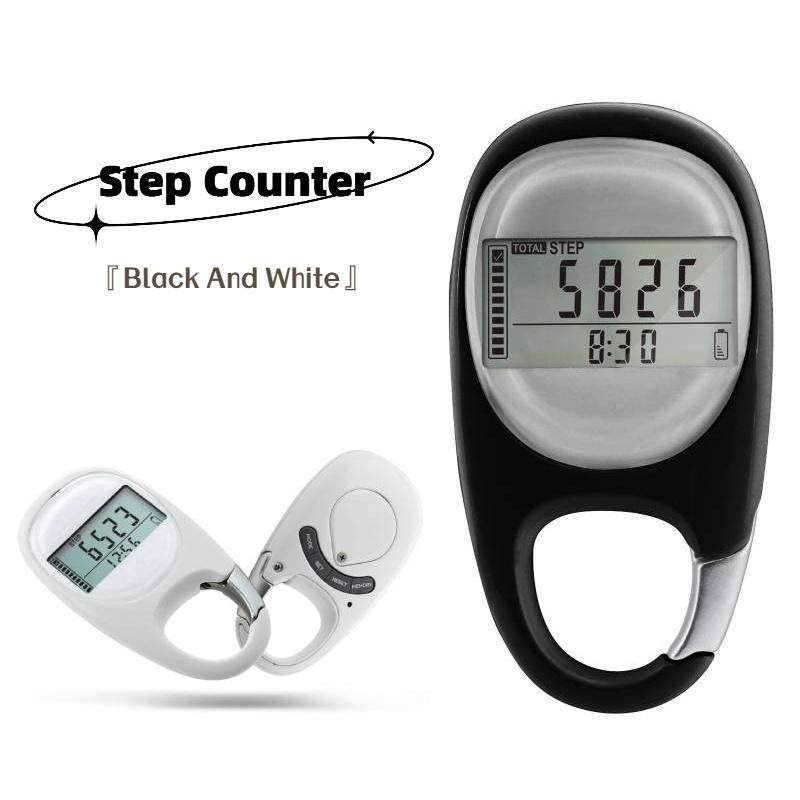 Abs Material 3d Motion Sensor Pedometer Measure Your Distance And Calories With This Keychain Clip
