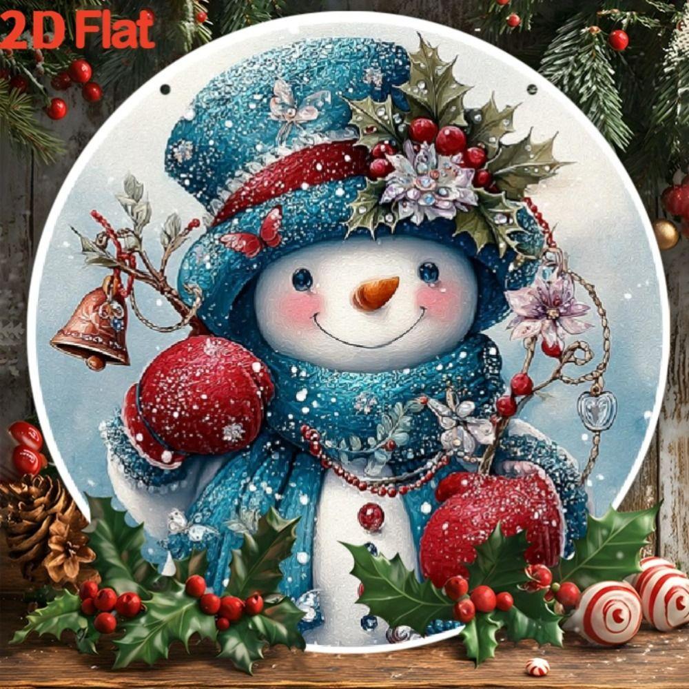 Vintage Metal Sign Blue Deer Merry Christmas Retro Tin Plate Wall Decor Home Holiday Gift 20 Cm