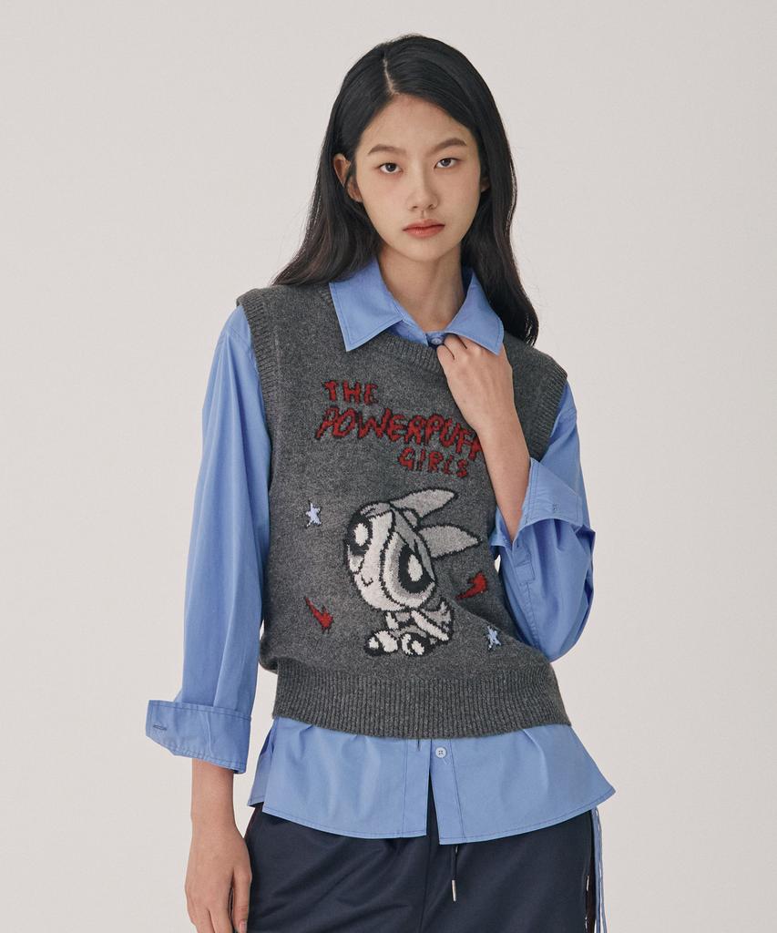 MERCIANNES Powerpuff Girls Knit Vest_Mbavkw1