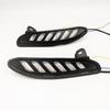 1 Pair For Toyota Harrier Venza    Car DRL Lamp LED Daytime Running Light Dynamic Yellow Turn Signal Relay
