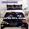 Ensemble de literie Roblox Housse de couette respirante avec taies d'oreiller Linge de lit décoratif pour chambre à coucher Décoration de maison Cadeau d'anniversaire