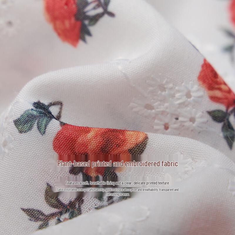 INMAN French V-Neck Floral Print Midi Dress