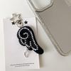 Y2K Harajuku Musical Notes Star Pendant Keychain Cute Bag Hanging Decoration For Women Girls Sweet Keyring Jewelry Gift