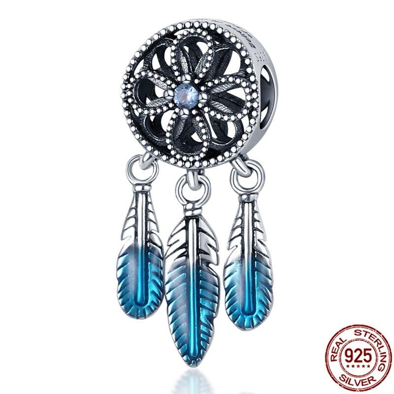 925 Silver Dream Catcher Series Charms Fit 925 Original Bracelets