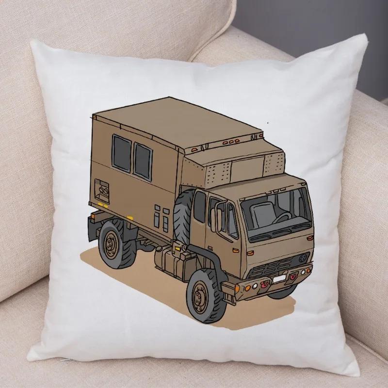 

Мультяшная игрушечная машинка декоративная наволочка для автомобиля украшения для офиса гостиной дивана дома наволочка 45x45cm