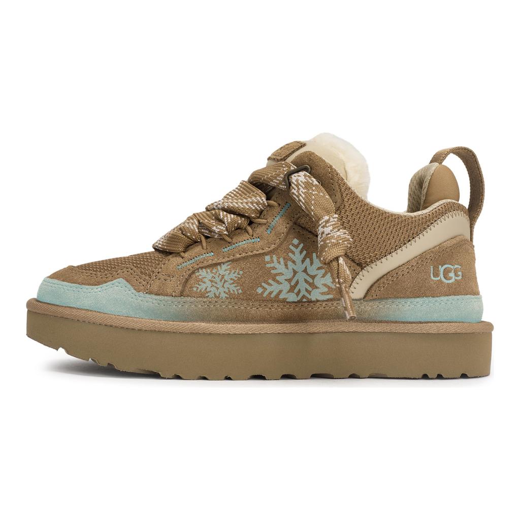 UGG REGO Hot Dog, Wander Snow Print Slip Resistant Low top Casual Shoes Women's Brown 1144032-CHE(Team1189-)