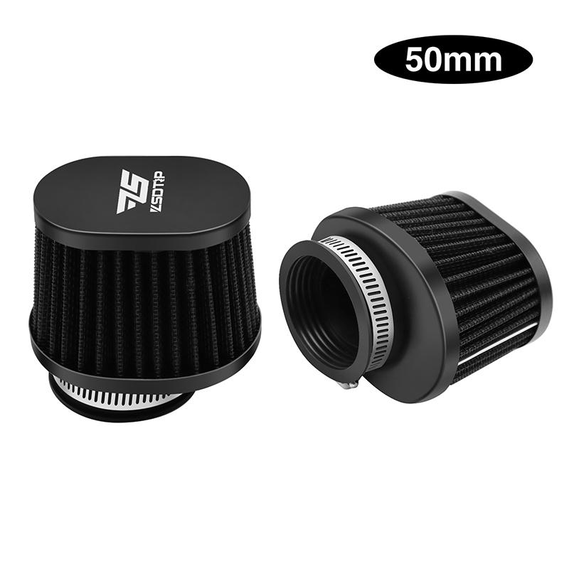 ZSDTRP 2pcs Motorcycle Air Filters 60mm 55mm 50mm Universal for Motorbike Cold Air Intake High Flow Washable Filter