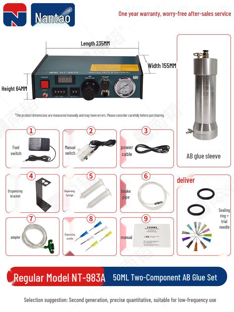 Nan Tao 982 Automatic Pneumatic AB Glue and Silicone Dispensing Machine