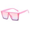Trendy Children's Fashion Street-Style One-Piece Sunglasses - Large Frame, Anti-UV, for Boys & Girls