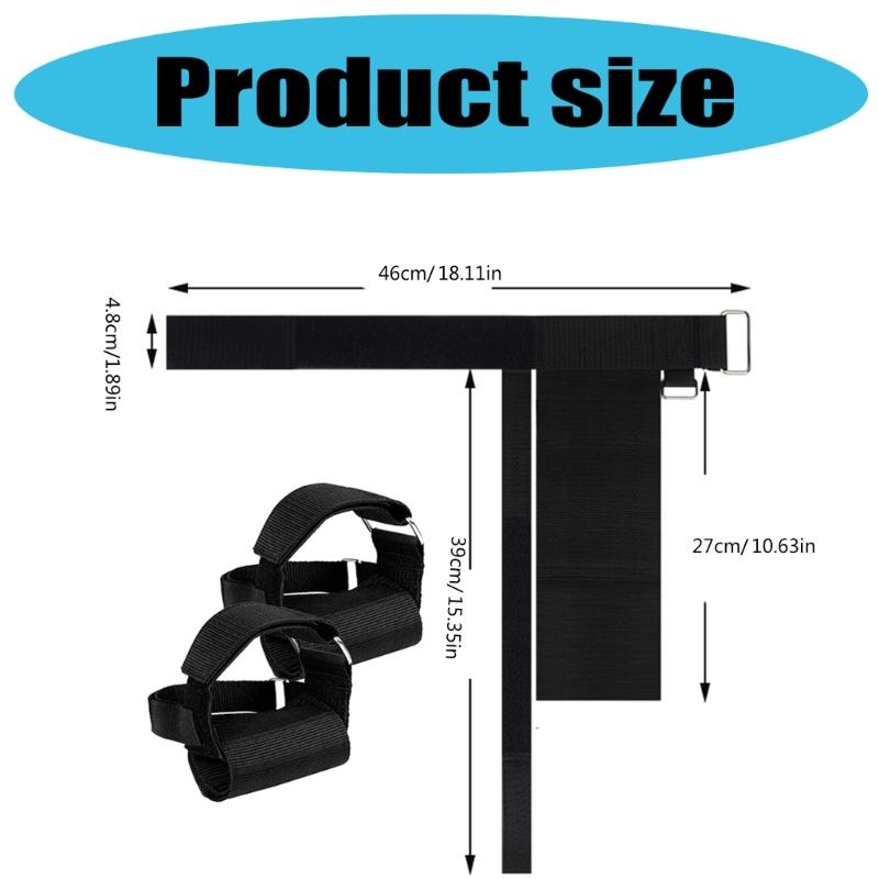 Dumbbell Foot Attachment Dumbbell Ankle Strap Adjustable Dumbbell Attachment Strap Dumbbell Foot Strap for Fitness