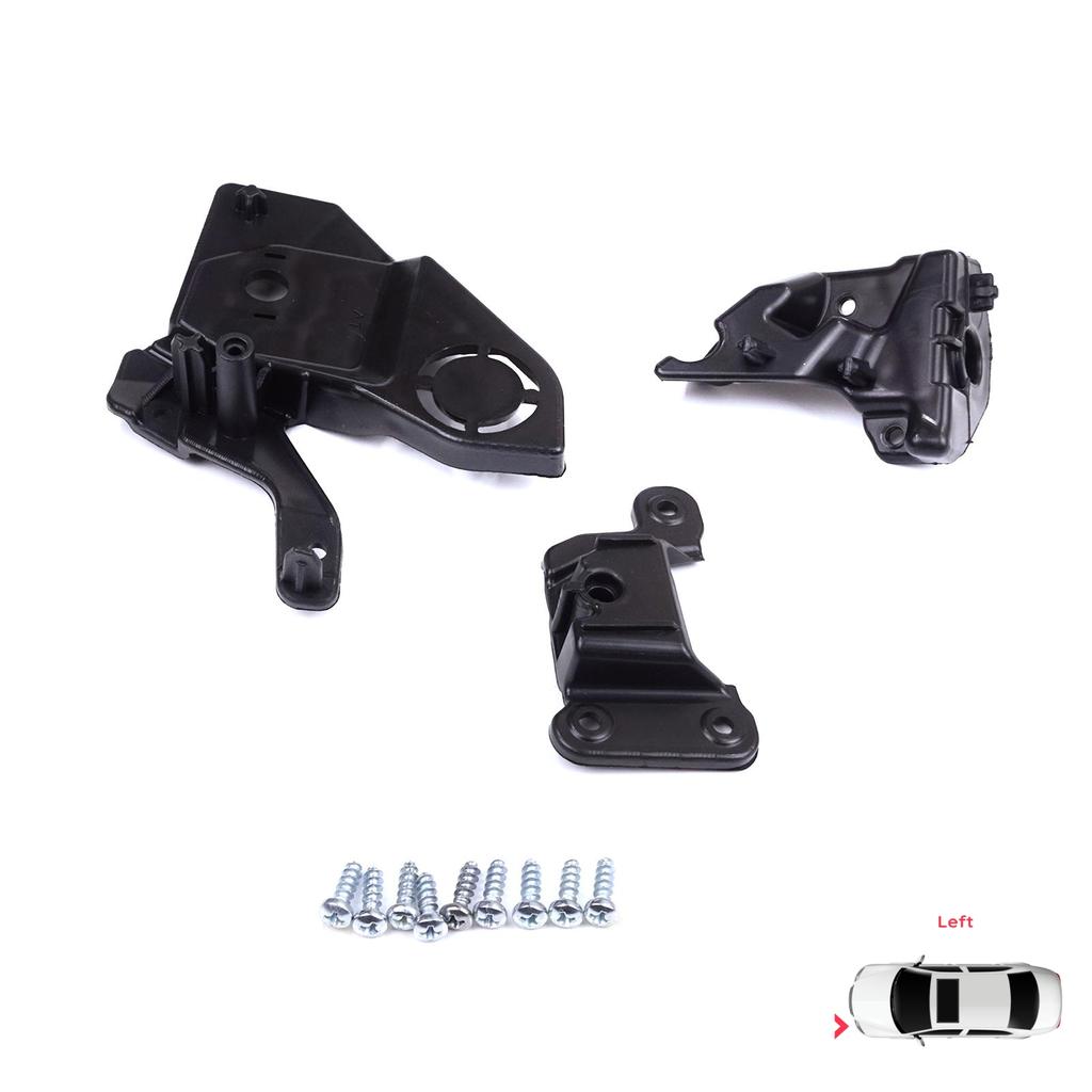 BHL581-1 Headlight Holder Mount Repair Bracket Tab Set Left Side for Peugeot 208 E-208 MK2 P21 2008 E-2008 MK2 P24 2019-On