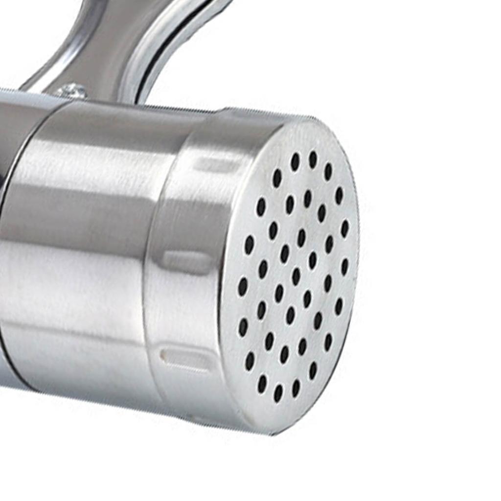 Manuell presse pastamaskin rustfritt stål håndvridningsmaskin for nudler med 5 nudelformer