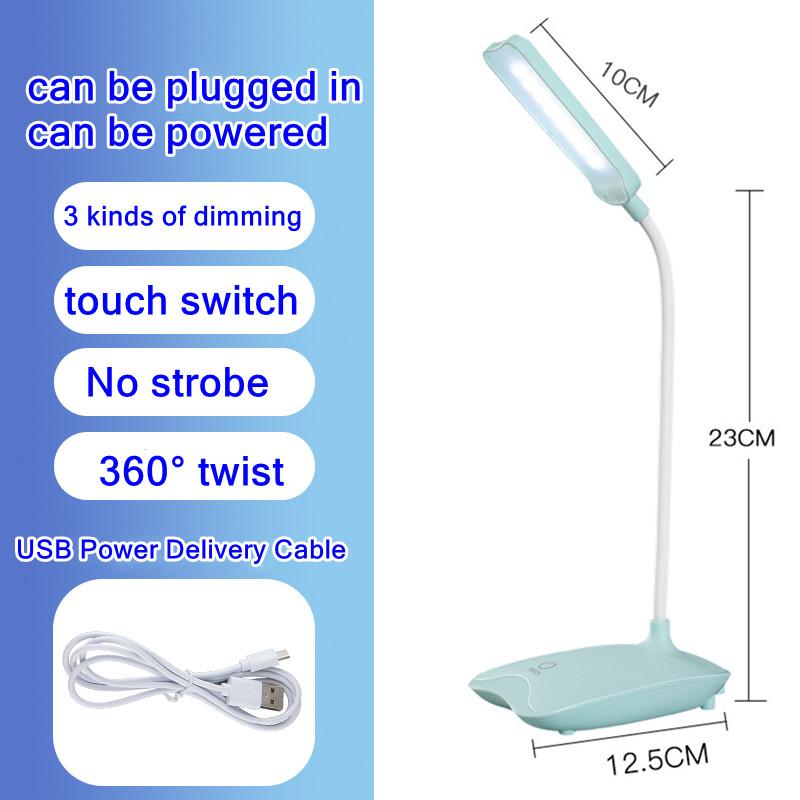 

Светодиодная настольная лампа Складная сенсорная настольная лампа с регулируемой яркостью DC5V Настольный светильник с питанием от USB 6000K Ночник Сенсорная портативная лампа с затемнением
